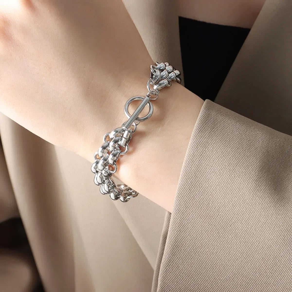 Gold Necklace and Bracelet Set – Elegant 18K Gold Chain Link Jewelry - Carlislecarat