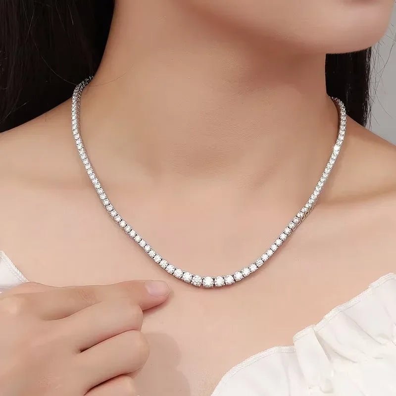 Celestia Spark Tennis Necklace - Carlislecarat