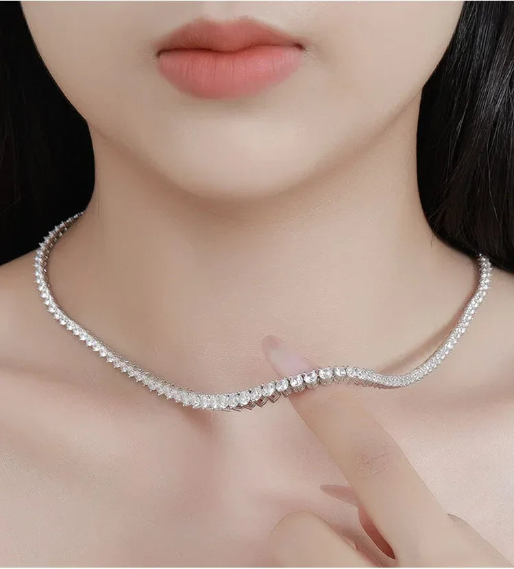 Celestia Spark Tennis Necklace - Carlislecarat