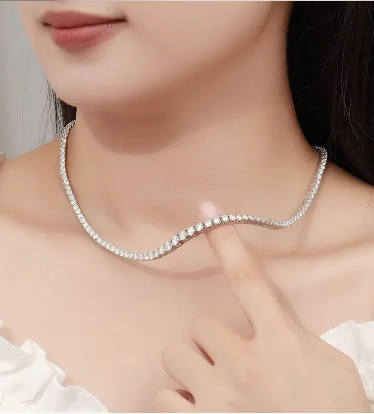 Celestia Spark Tennis Necklace - Carlislecarat
