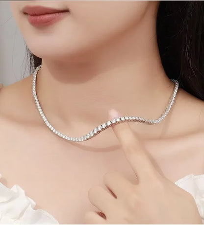 Celestia Spark Tennis Necklace - Carlislecarat