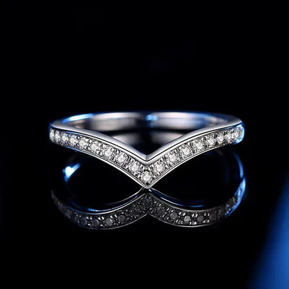 Moissanite Ring – 925 Sterling Silver Diamond Band for Women, Wedding & Engagement Jewelry - Carlislecarat