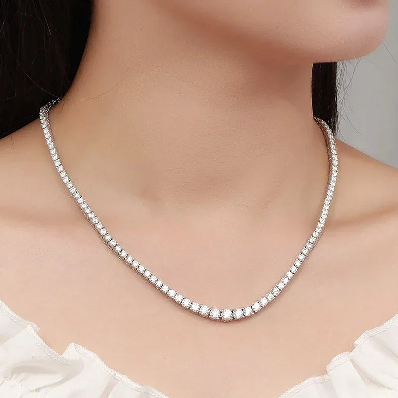Celestia Spark Tennis Necklace - Carlislecarat