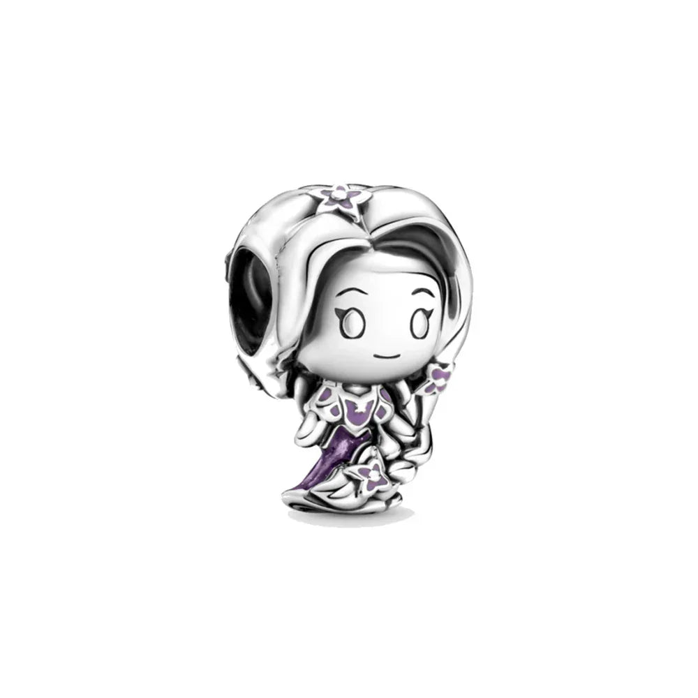 Disney Pandora Jewellery Elsa Mermaid Princess Dress Charm – 925 Sterling Silver Bead for Bracelets - Carlislecarat
