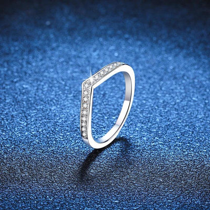 Moissanite Ring – 925 Sterling Silver Diamond Band for Women, Wedding & Engagement Jewelry - Carlislecarat