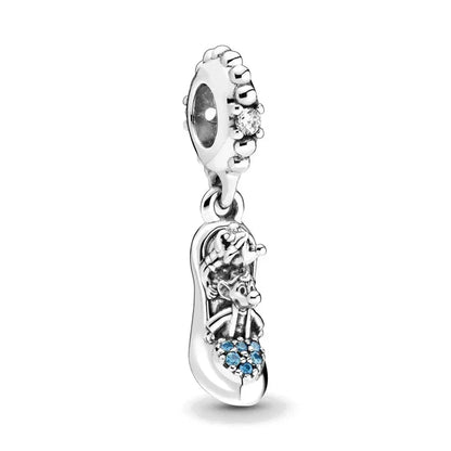 Disney Pandora Jewellery Elsa Mermaid Princess Dress Charm – 925 Sterling Silver Bead for Bracelets - Carlislecarat