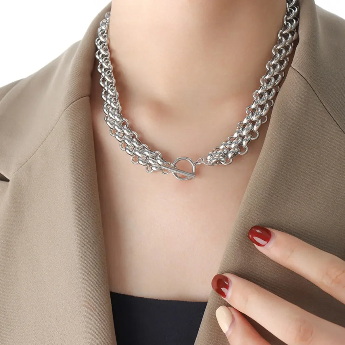 Gold Necklace and Bracelet Set – Elegant 18K Gold Chain Link Jewelry - Carlislecarat