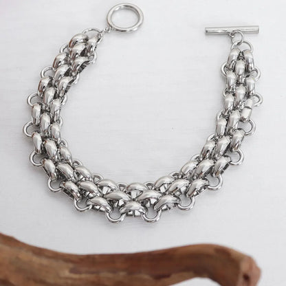 Gold Necklace and Bracelet Set – Elegant 18K Gold Chain Link Jewelry - Carlislecarat